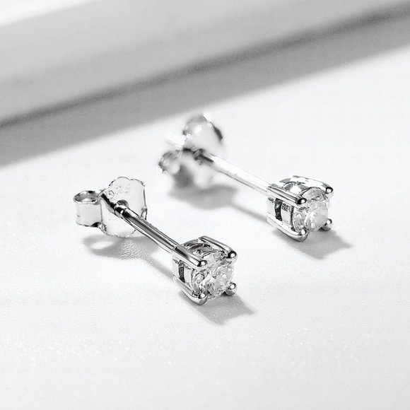 0.30ct. t.w. Diamond Brilliant Cut Stud Earrings - Picture 3 of 15